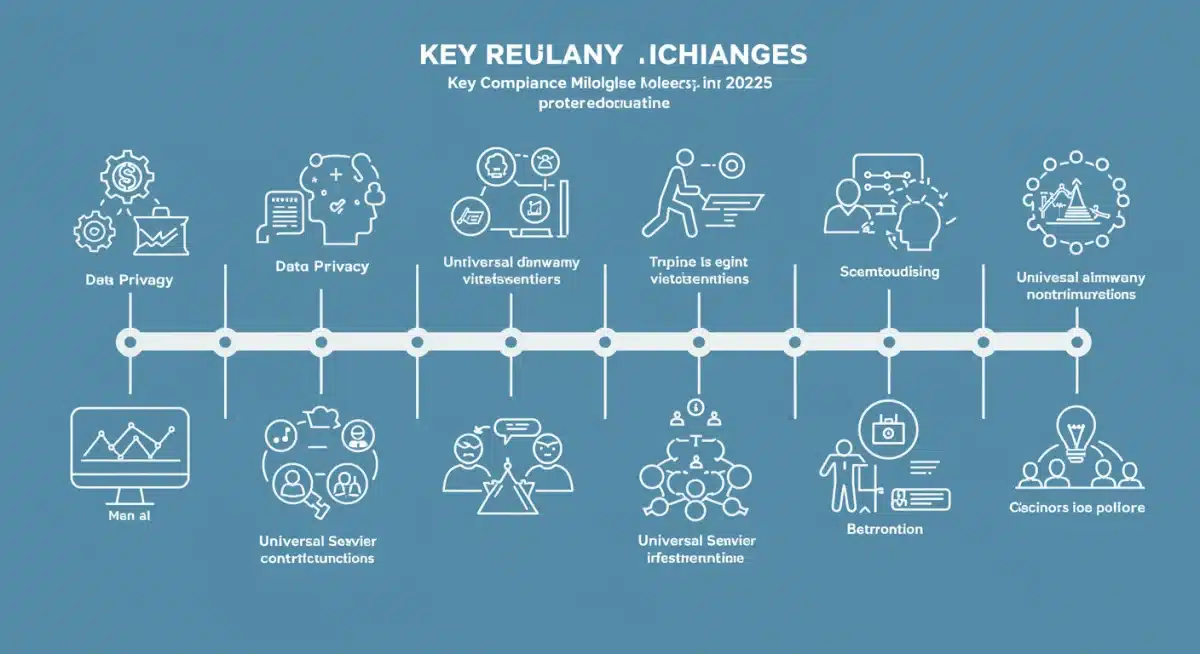 Infographic detailing FCC compliance timeline and key milestones for 2025