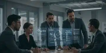 Business team analyzing new FCC regulations 2025 compliance strategy