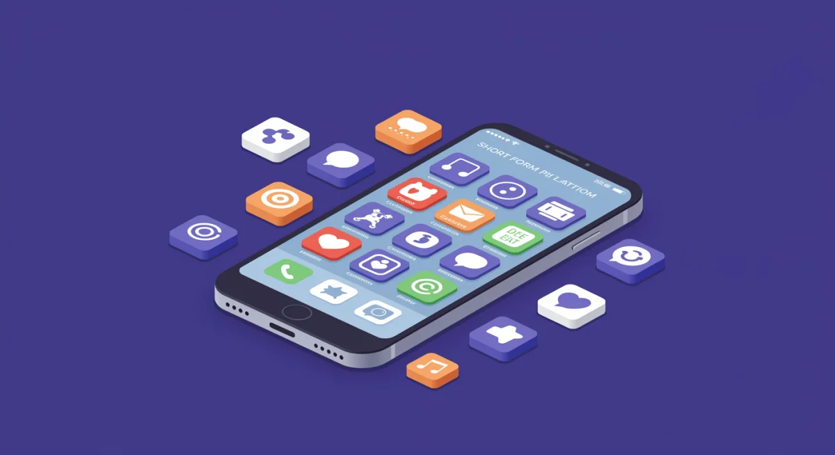 Short-form video content on a smartphone, illustrating Gen Z's preferred digital format