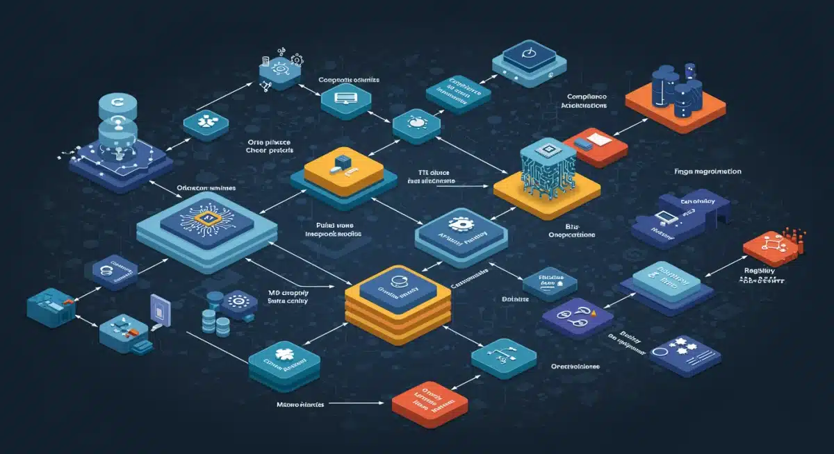Diagram of AI data governance and ethical compliance frameworks.