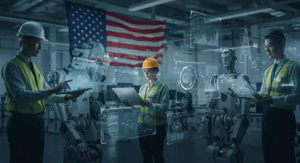 Future of Work: Automation Transforms US Job Markets by 2026