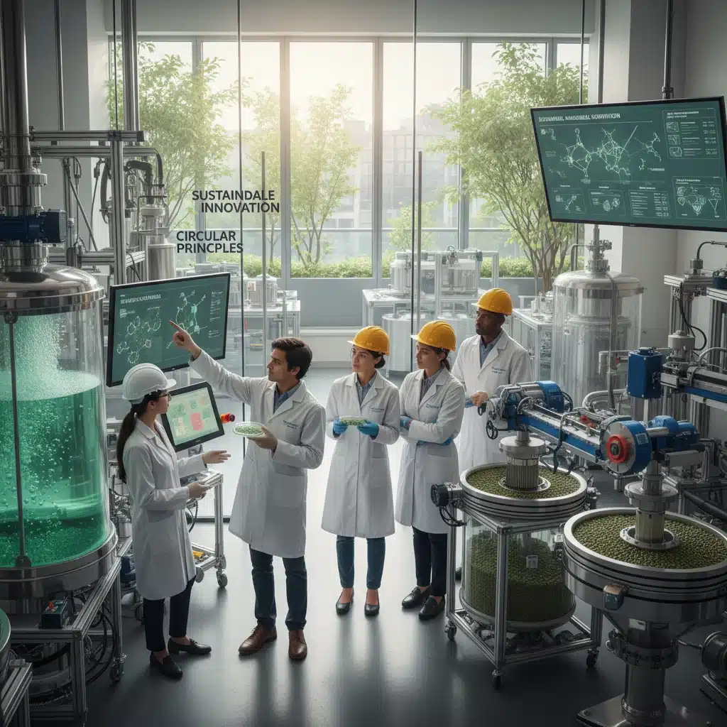 Innovations in sustainable materials and circular economy initiatives.